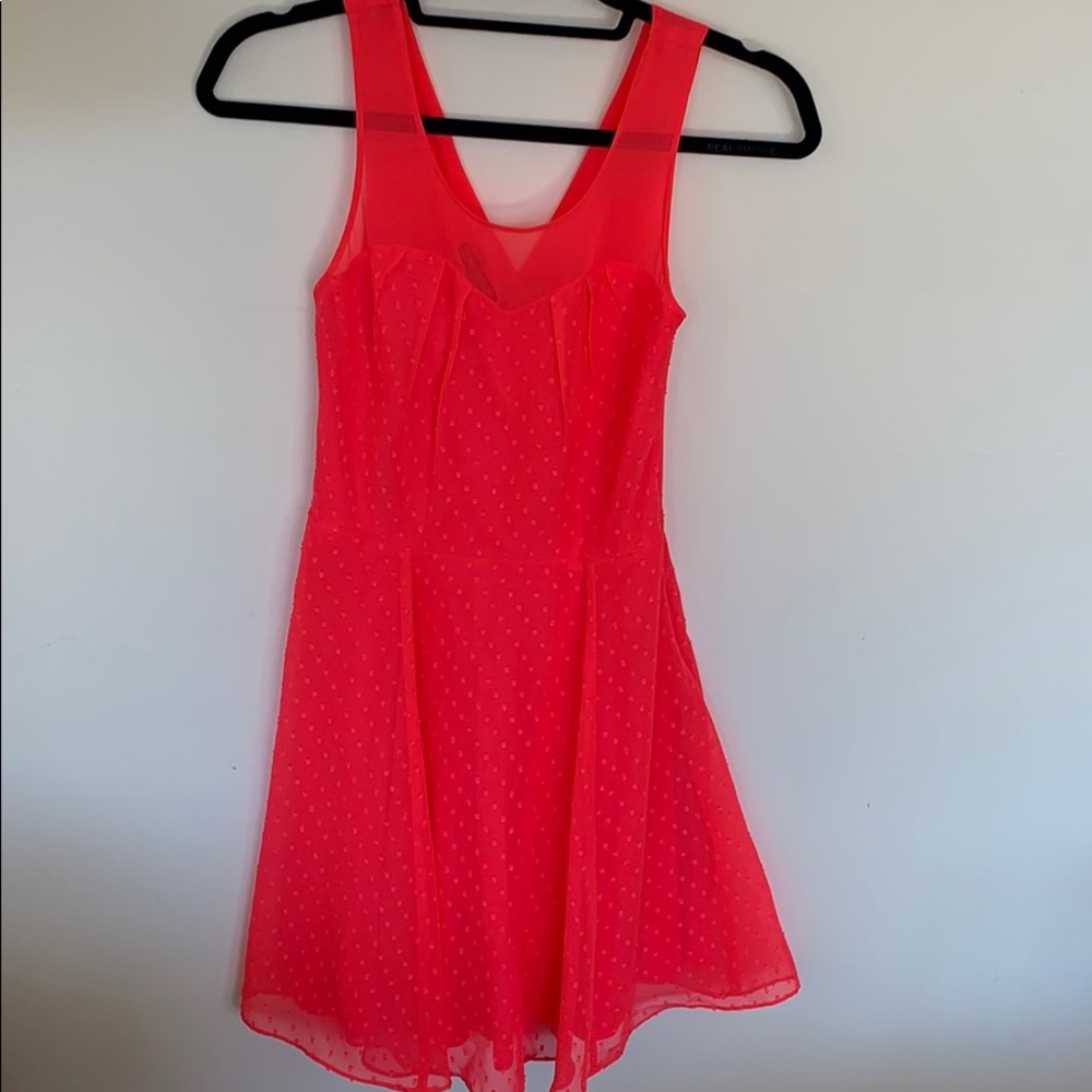 EXPRESS—sheer straps sweetheart dress